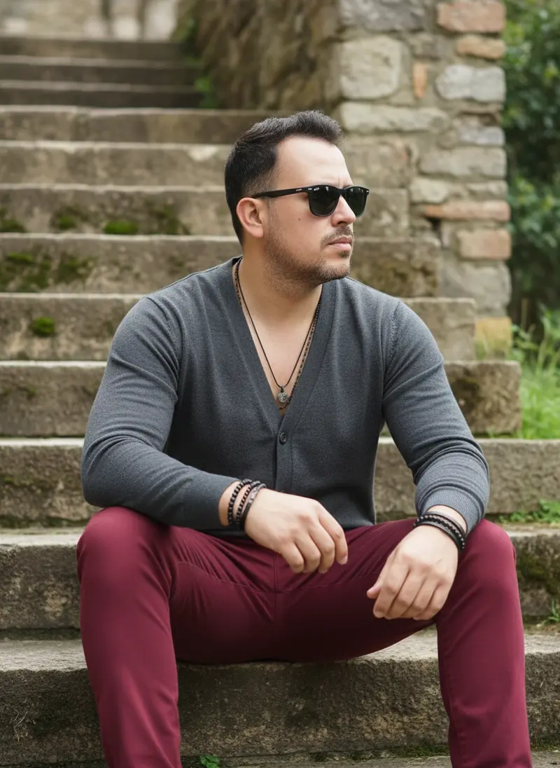 Waiting on the Steps