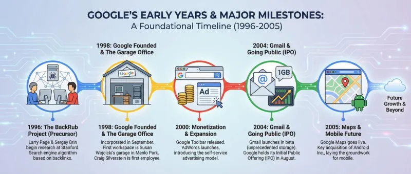 Tech Company History Infographic